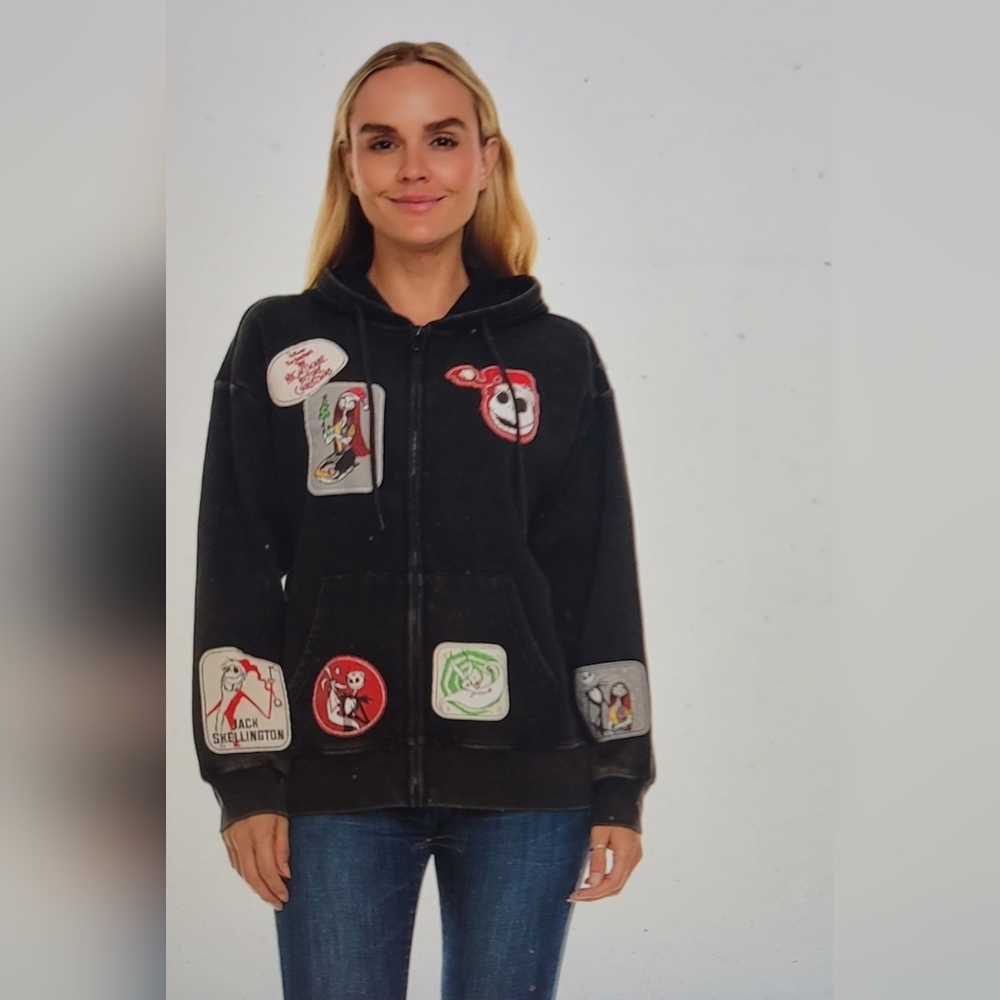 NWT. Disney Tim Burton Nightmare Before Christmas Hoodie